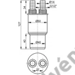 Kép 2/2 - ALCAPLAST AKS6 SZŰKÍTŐ CSATLAKOZÓ HT 40/50×G1/2"