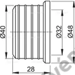 Kép 2/2 - ALCAPLAST Z0003-ND mandzsetta betét 40/32