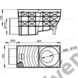 Kép 3/3 - ALCALPAST AGV3 Univerzális esővíz elvezető 300 × 155/110 mm, vízszintes