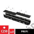Kép 1/2 - ALCAPLAST AVZ103-R403 Kültéri folyóka 100 mm fém peremmel és kompozit ráccsal C250