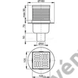 Kép 2/2 - ALCAPLAST APV32 padlóösszefolyó 105×105/50 mm függőleges, rozsdamentes rács, kombinált SMART bűzzár