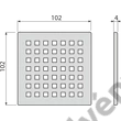 Kép 2/2 - ALCAPLAST MPV014 rozsdamentes rács a rozsdamentes padlóösszefolyókhoz 102 × 102 mm