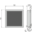 ALCAPLAST MPV016 Burkolható rozsdamentes rács a rozsdamentes padlóösszefolyókhoz 92×92 mm