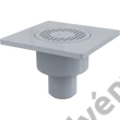 Kép 1/2 - ALCAPLAST APV4 padlóösszefolyó 150 × 150/50 mm függőleges, szürke rács, vizes bűzzár
