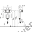 Kép 2/2 - ALCAPLAST AM112 BASICMODUL WC tartály