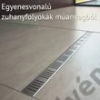 Kép 2/4 - ALCAPLAST APZ10 SIMPLE műanyag zuhanyfolyóka fém ráccsal vonal mintával (550-950 mm)