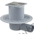 Kép 1/2 - ALCAPLAST APV 1321 padlólefolyó 105 x 105/50 mm vízszintes, rozdamentes rács kombinált smart bűzzár