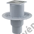 Kép 1/2 - ALCAPLAST APV 2321 padlólefolyó 105 x 105/50/75 mm függőleges, rozsdamentes rács, kombinált smart bűzzár
