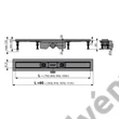 Kép 3/12 - ALCAPLAST APZ12 OPTIMAL műanyag padlófolyóka (650-1050 mm)