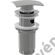 Kép 1/2 - ALCAPLAST A393 CLICK/CLACK MOSDÓ LEERESZTŐ 5/4", TÚLFOLYÓVAL, FÉMBŐL, SZÖGLETES DUGÓVAL