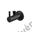 Kép 1/2 - ALCAPLAST ARV001-BLACK sarokszelep szűrővel1/2" × 3/8" ,fekete-matt