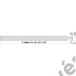 Alcaplast TILE rács csempe behelyezéséhez (750-1050mm)