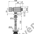 Kép 2/2 - ALCAPLAST ATS001 piszoár öblítőszelep 1/2"