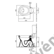 Kép 2/2 - ALFÖLDI 4032 WC laposöblítésű alsó kifolyású (új tipusú-hosszított)