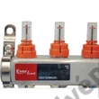 Kép 3/3 - EVERLINE inox szelepes osztó-gyűjtő áramlásmennyiség-mérővel, eurokónuszos 1”x3/4” (2-12 körig)