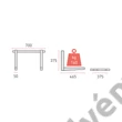Kép 3/3 - RODIGAS MS 242 105 klímatartó konzol, max: 140 kg, felfogató sín 700 mm, L=465 mm