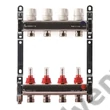 Kép 1/2 - BIANCHI inox szelepes osztó-gyűjtő áramlásmennyiség-mérővel, eurokónuszos 1”x3/4” (2-12 körig)