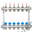 Kép 2/2 - WATTS inox szelepes osztó-gyűjtő áramlásmennyiség-mérővel, eurokónuszos 1"x3/4" (2-12 körig)