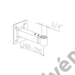 Kép 2/2 - PUC 406 EKS tágulási tartály tartó konzol állítható, fehér, 3/4”