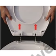 Kép 2/3 - REACTIV Tribeca polipropilén WC ülőke levehető Soft-Close zsanérral
