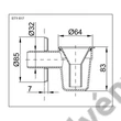 Kép 2/2 - Bojler csepegtető bűzzárral, fehér (32 mm)