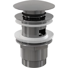 ALCAPLAST A390 CLICK/CLACK MOSDÓ LEERESZTŐ 5/4", TÚLFOLYÓVAL, FÉMBŐL, NAGY DUGÓVAL