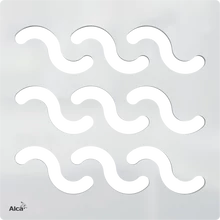 ALCAPLAST MPV002 design rács 102 × 102 mm rozsdamentes