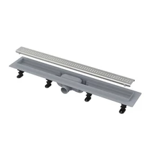 ALCAPLAST APZ9 SIMPLE műanyag zuhanyfolyóka fém ráccsal kocka mintával (550-950 mm)