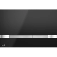 ALCAPLAST STRIPE BLACK nyomólap rozsdamentes-fekete fényes