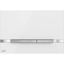 ALCAPLAST STRIPE WHITE nyomólap rozsdamentes-fehér fényes