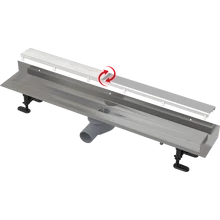 ALCAPLAST APZ23-DOUBLE9 Fit and Go Wall  falhoz építhető zuhanyfolyóka forgatható-burkolható ráccsal (750-950 mm)