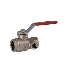 BIANCHI bb golyóscsap belső-belső menettel, T-karos (PN 25) leeresztővel 1/2"-1"-ig