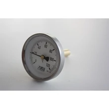 Hőmérő 1/2"-os hátsó csatlakozással, 30-50-80-100 mm benyúlással