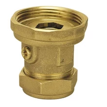 BIANCHI szivattyú csatlakozó beépített golyós elzáróval roppantógyűrűs 28 mm-es