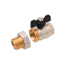 ERMETIQ KBH golyóscsap külső-belső menettel, hollandis csatlakozással 1/2"-1"-ig