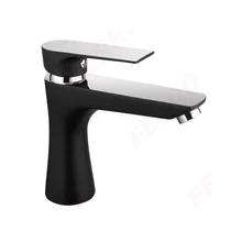 FERRO ALGEO SQUARE BLACK mosdócsaptelep, álló, fekete-króm