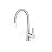 FERRO ZUMBA álló mosogató csaptelep, elasztikus kifolyócsővel, szürke