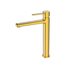 INVENA GLAMOUR INVENA TREND magasított mosdócsaptelep, álló, arany, PVD bevonat