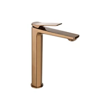 INVENA NERI PLUS magasított mosdócsaptelep, álló, click-clack leeresztővel, réz, PVD bevonat