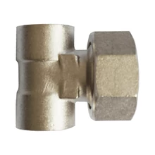DELTA T osztó végelem, tömítő gyűrűvel, 1”Bx1/2”Bx1/2”B