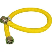 Nyújtható bordáscső gázra 1/2"-1/2" (bb) belső-belső menetes hollandival 30-60-75-150-200cm