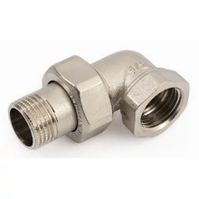 GENERAL FITTINGS nikkelezett, sarok hollandi külső-belső menettel (kb), kúpos tömítéssel 1/2"-tól 1"-ig