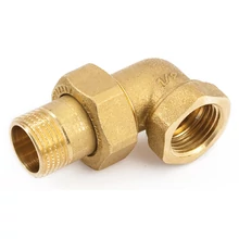 GENERAL FITTINGS réz, sarok hollandi külső-belső menettel (kb), kúpos tömítéssel 1/2"-tól 1"-ig
