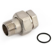 GENERAL FITTINGS nikkelezett, egyenes hollandi külső-belső menettel (kb), gumigyűrűs 3/8"-tól 2"-ig