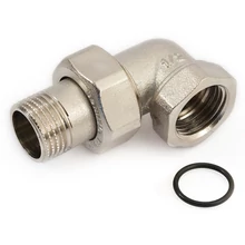 GENERAL FITTINGS nikkelezett, sarok hollandi külső-belső menettel (kb), gumigyűrűs 1/2"-tól 2"-ig