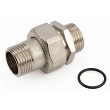 GENERAL FITTINGS nikkelezett ,egyenes hollandi külső-külső menettel (kk), gumigyűrűs 1/2"-tól 1"-ig