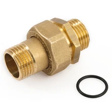 GENERAL FITTINGS réz, egyenes hollandi külső-külső menettel (kk), gumigyűrűs 1/2"-tól 1"-ig