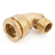 GENERAL FITTINGS réz kpe könyök külső menettel tömszelencés réz szorítógyűrűvel 20-32 mm-ig (PN 16)