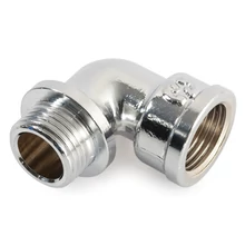 GENERAL FITTINGS polírozott, peremes könyök külső-belső menettel (kb) 1/4"-tól 1"-ig