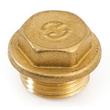 GENERAL FITTINGS réz dugó kicsi hatlap fejjel 1/4"-tól 2"-1/2 -ig